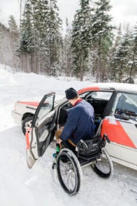 paraplegic rally driver
