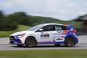 Ford Focus RS racing up Mt. Washington on performance racing tires